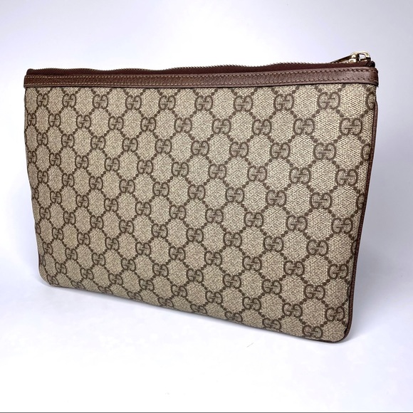 🔴SOLD🔴GUCCI GG Supreme Monogram Large Ophidia Pouch Clutch. - Picture 8 of 17